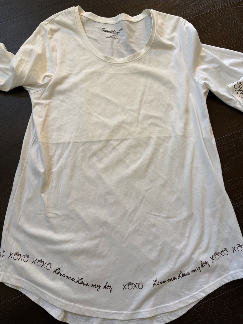 Live My Day White Graphic Cotton Tee - Trace Elements 💯 %cotton